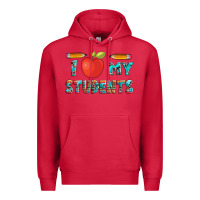Cardinal i love my students with pen and Premium Hoodie - Artiststas