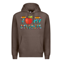 Coffee i love my students with pen and Premium Hoodie - Artiststas