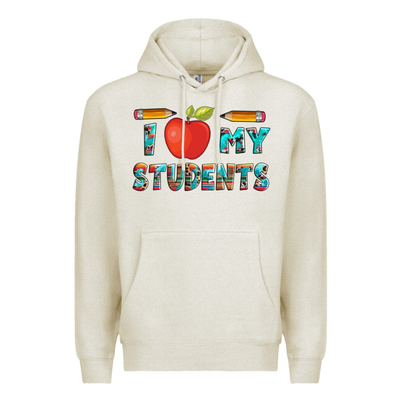 I Love My Students With Pen And Premium Hoodie by Artiststas | Teevron