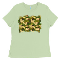 Matcha camouflage background Ladies Tee - BundleAndBundleShop