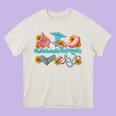 Gastroenterologist Olivia Heavy Core Tee Designed By Oliviacreatesart