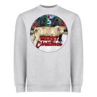 Merry Christmas Charolais Bull Heavyweight Sweatshirt | Teevron