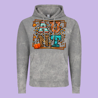 Autumn Leopard Aunt Vintage Hoodie Designed By Lillyallendesigns
