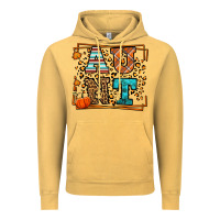 Vintage Mustard Autumn Leopard Aunt Vintage Hoodie - LillyAllenDesigns