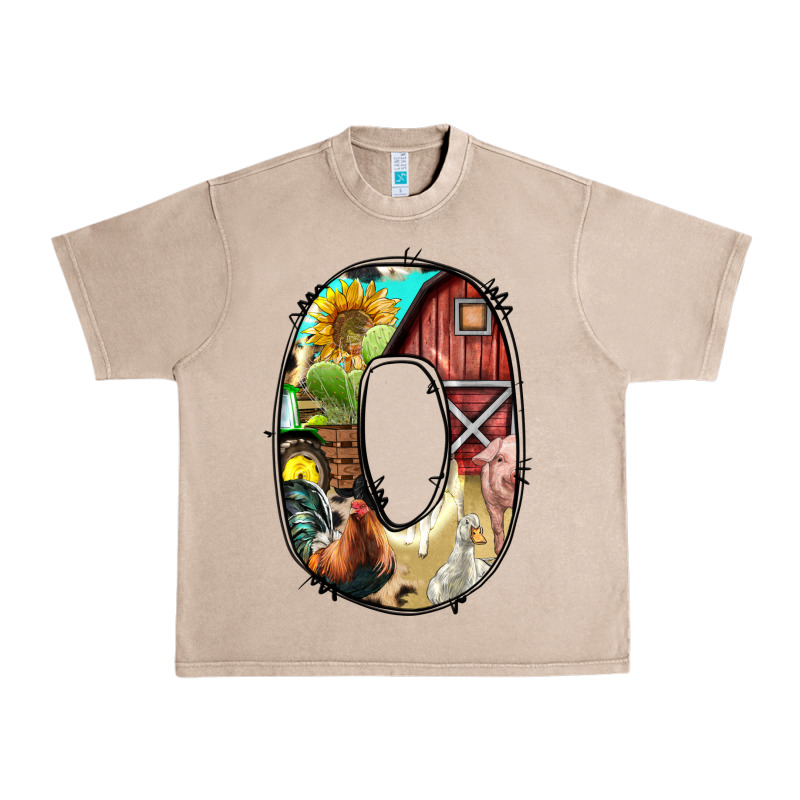 Farm Life Alphabet Lowercase Letters O Urban Heavy Tee by BundleAndBundleShop | Teevron