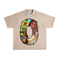 French Oak farm life alphabet lowercase letters o Urban Heavy Tee - BundleAndBundleShop
