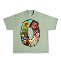 Oil Green farm life alphabet lowercase letters o Urban Heavy Tee - BundleAndBundleShop
