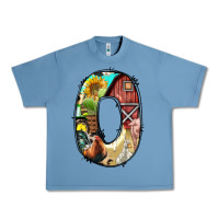 Pebble Blue farm life alphabet lowercase letters o Urban Heavy Tee - BundleAndBundleShop