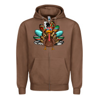 Chestnut thanksgiving turkey Zipper Hoodie - RanaPortraitStore