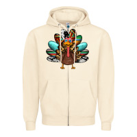 Sandshell thanksgiving turkey Zipper Hoodie - RanaPortraitStore