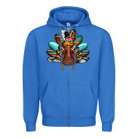 True Royal thanksgiving turkey Zipper Hoodie - RanaPortraitStore