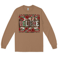 Toasted Coconut Believe Long Sleeve Tee - CowhideDigitalArt