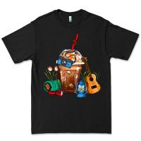 Black Camping Frappe Coffee Premium Tee - FaDigitalArtStudio