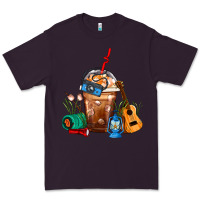 Plum Camping Frappe Coffee Premium Tee - FaDigitalArtStudio
