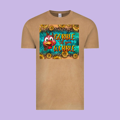Gooble Til You Wobble Tumbler Vintage Tee Designed By Bundleandbundleshop