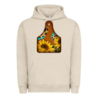 Pigment French Oak cowtag Urban Hoodie - Jasminsmagicworld