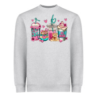 Heather Grey valentines day coffee Heavyweight Sweatshirt - Jasminsmagicworld