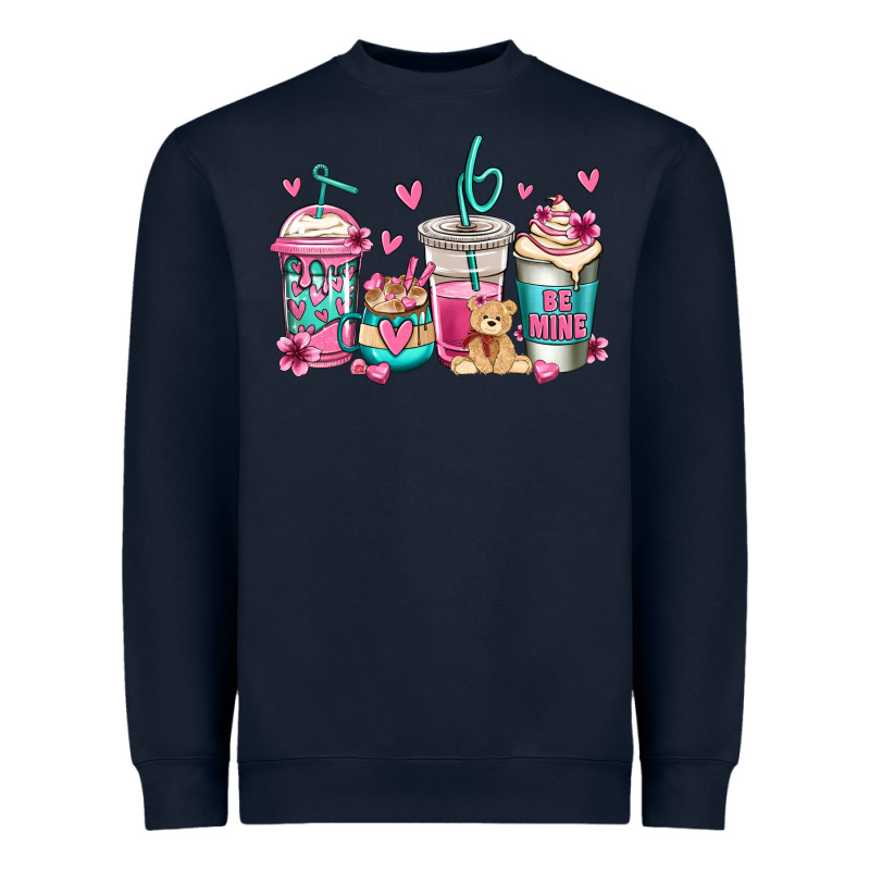 Valentines Day Coffee Heavyweight Sweatshirt by Jasminsmagicworld | Teevron