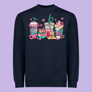 Valentines Day Coffee Heavyweight Sweatshirt Designed By Jasminsmagicworld