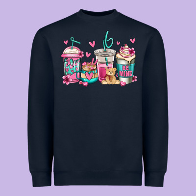 Valentines Day Coffee Heavyweight Sweatshirt Designed By Jasminsmagicworld