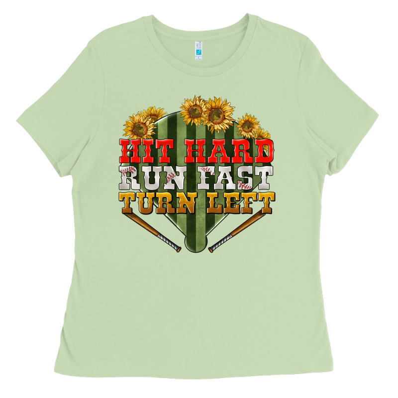Hit Hard Run Fast Turn Left Ladies Tee by BundleAndBundleShop | Teevron