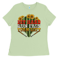 Matcha hit hard run fast turn left Ladies Tee - BundleAndBundleShop