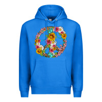 True Royal floral peace sign with gemstone Premium Hoodie - Artiststas