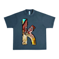 Midnight Navy farm life alphabet lowercase letters k Urban Heavy Tee - BundleAndBundleShop