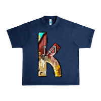 Navy farm life alphabet lowercase letters k Urban Heavy Tee - BundleAndBundleShop