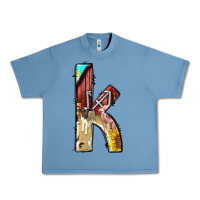 Pebble Blue farm life alphabet lowercase letters k Urban Heavy Tee - BundleAndBundleShop
