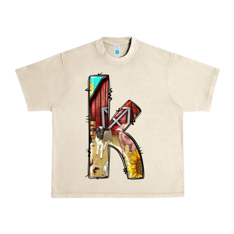 Farm Life Alphabet Lowercase Letters K Urban Heavy Tee by BundleAndBundleShop | Teevron
