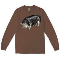Chestnut poland china pig Long Sleeve Tee - LillyAllenDesigns