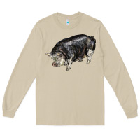 Mushroom poland china pig Long Sleeve Tee - LillyAllenDesigns