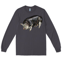 Smoke poland china pig Long Sleeve Tee - LillyAllenDesigns