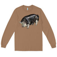 Toasted Coconut poland china pig Long Sleeve Tee - LillyAllenDesigns
