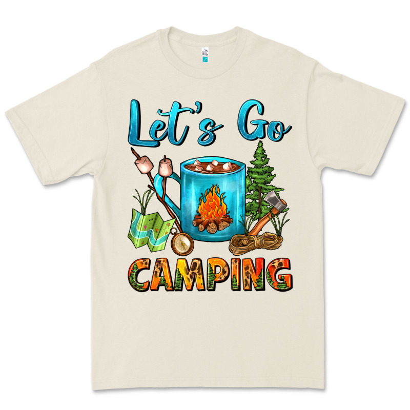 Let's Go Camping Coffee Mug Premium Tee by FaDigitalArtStudio | Teevron