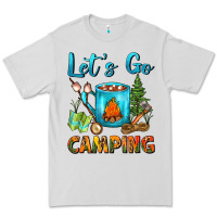 Dove Grey Let's Go Camping Coffee Mug Premium Tee - FaDigitalArtStudio