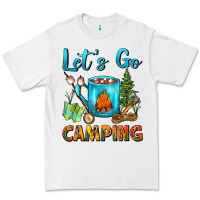 White Let's Go Camping Coffee Mug Premium Tee - FaDigitalArtStudio