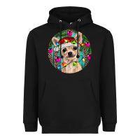 Black Christmas Chihuahua Heavyweight Hoodie - RanaPortraitStore