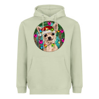 Matcha Christmas Chihuahua Heavyweight Hoodie - RanaPortraitStore