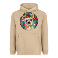 Mushroom Christmas Chihuahua Heavyweight Hoodie - RanaPortraitStore