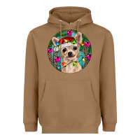 Toasted Coconut Christmas Chihuahua Heavyweight Hoodie - RanaPortraitStore