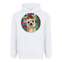 White Christmas Chihuahua Heavyweight Hoodie - RanaPortraitStore