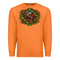Carrot Western Christmas Rodeo Distressed Premium Sweatshirt - RanaPortraitStore