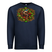 Navy Western Christmas Rodeo Distressed Premium Sweatshirt - RanaPortraitStore