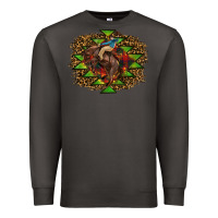 Smoke Western Christmas Rodeo Distressed Premium Sweatshirt - RanaPortraitStore