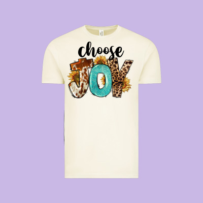 Choose Joy Vintage Tee Designed By Fadigitalartstudio