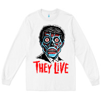 White they live Long Sleeve Tee - DesigneFamous
