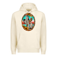 Tofu cowhide serape and sunflower cactus Premium Hoodie - Jasminsmagicworld