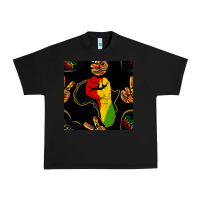 Black African Freedom Seamless Pattern Urban Heavy Tee - BundleAndBundleShop